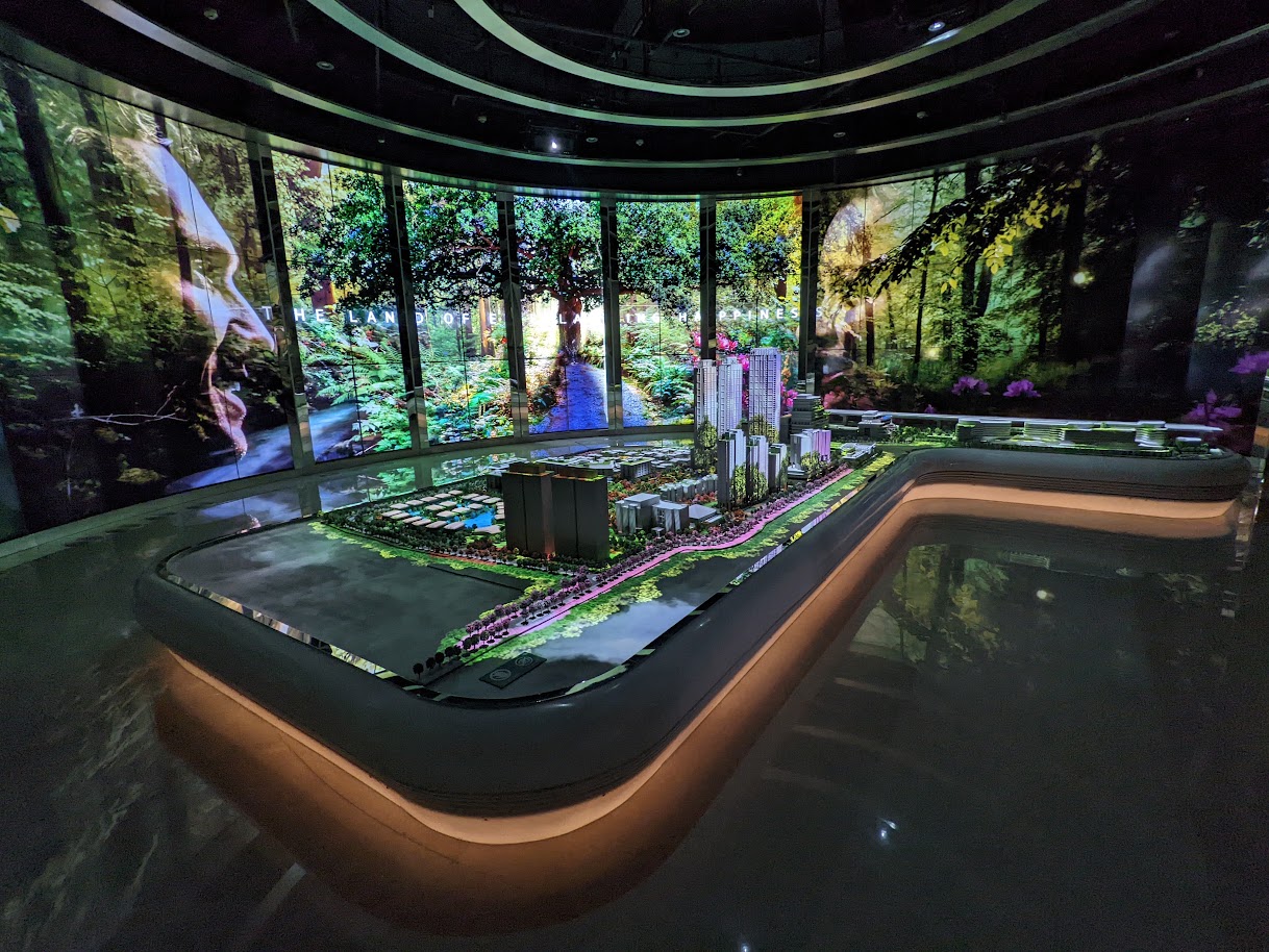 Scale model of a a large scale investment project in Thailand