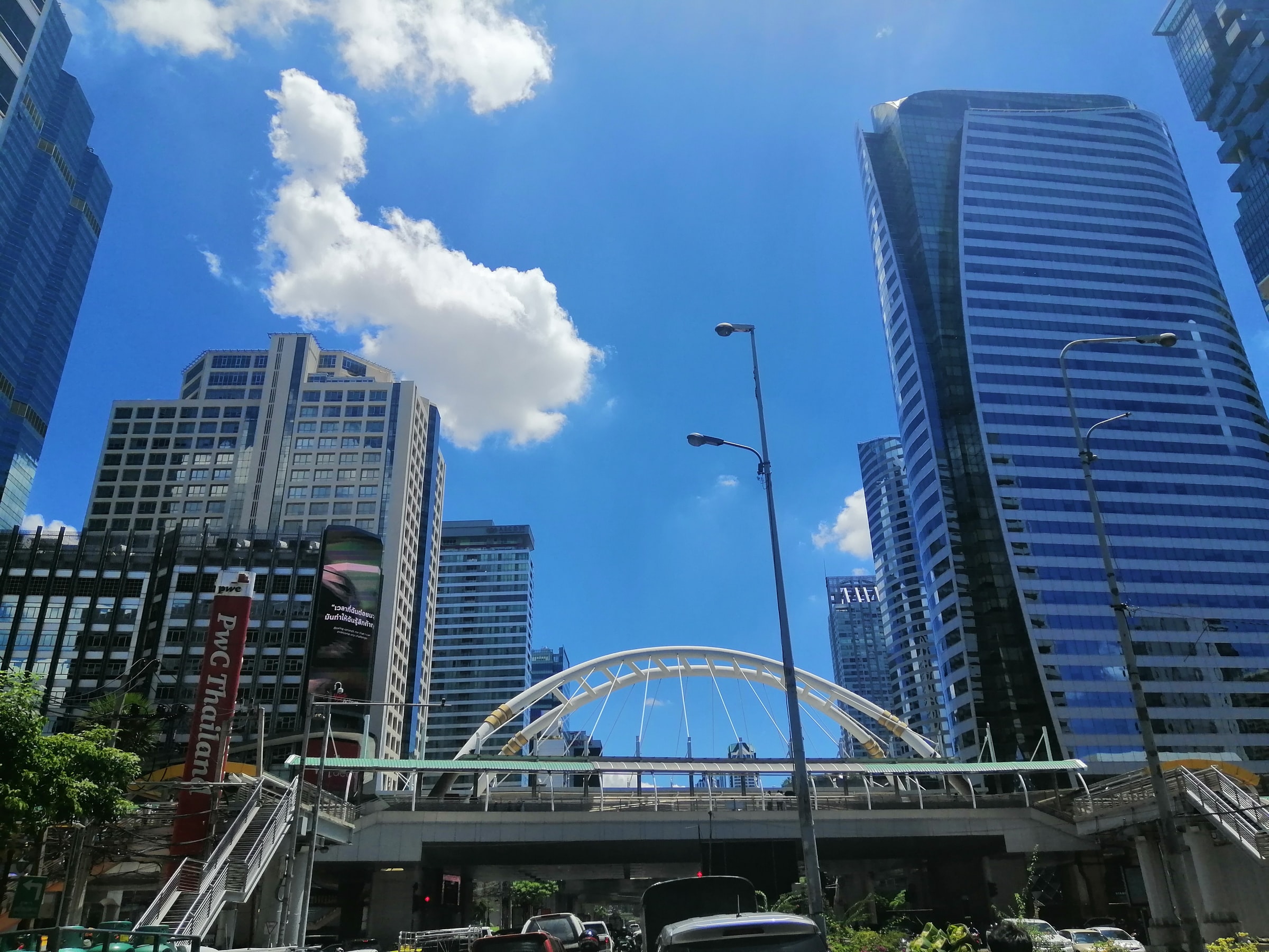 Chong Nonsi Skywalk over Sathorn road
