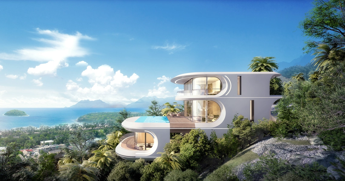 Aurora Kata Top Sea View Villa exterior sea view