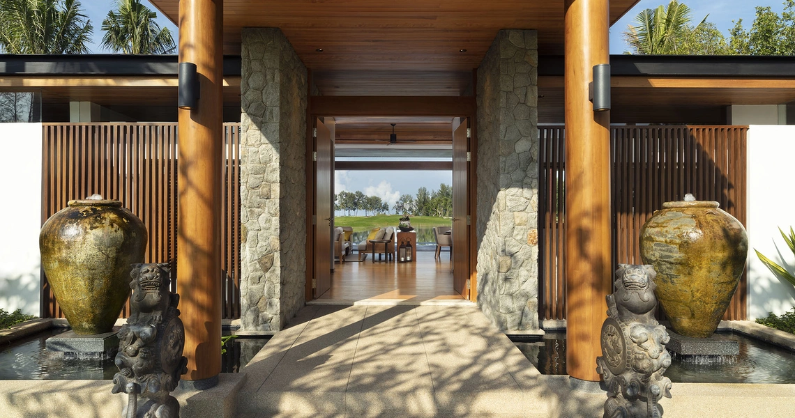 Aquella Lakeside Phang Nga golf villa front door