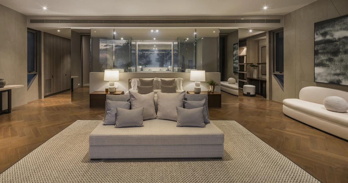 Veyla Natai beachfront villas sea villa master bedroom