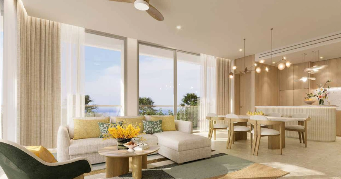 Eden Residences -  3 Bedroom Penhouse living area