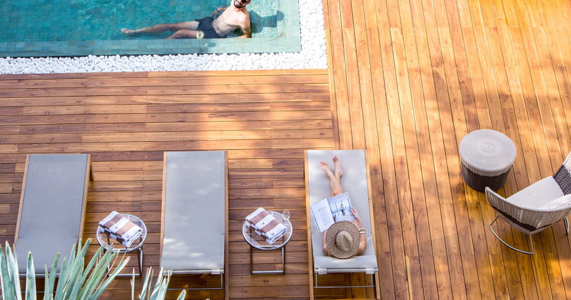 Luxury apartments on Samui Chi Residence swimming pool