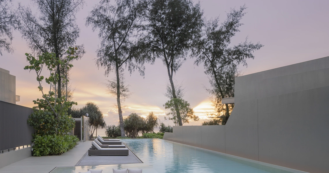 Veyla Natai beachfront villas common pool