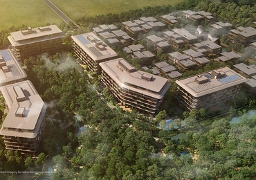Mulberry Grove at The Forestias Luxury Bangkok Condo Aerial View