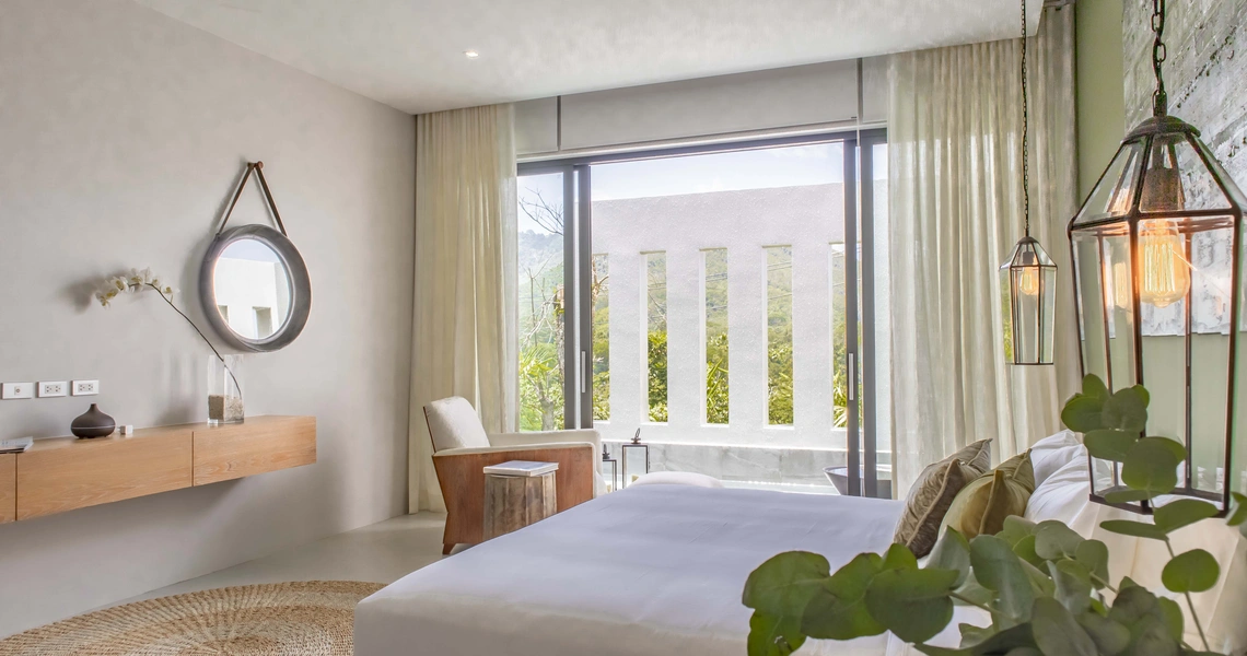 Luxury villas on Phuket Manick Hillside bedroom