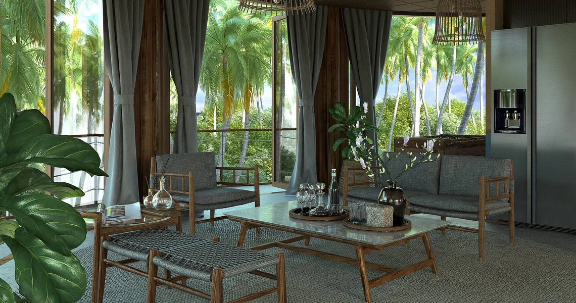 Kunkhao Tara Villas–Living area