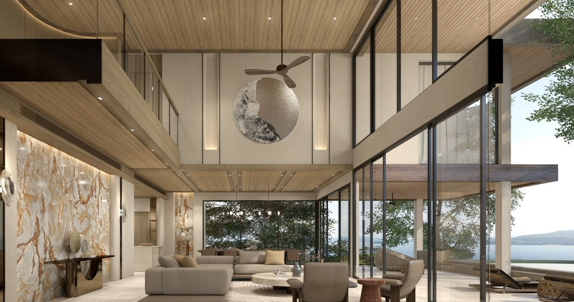 The Sky Series Collection at Sri Panwa Villa Living Area