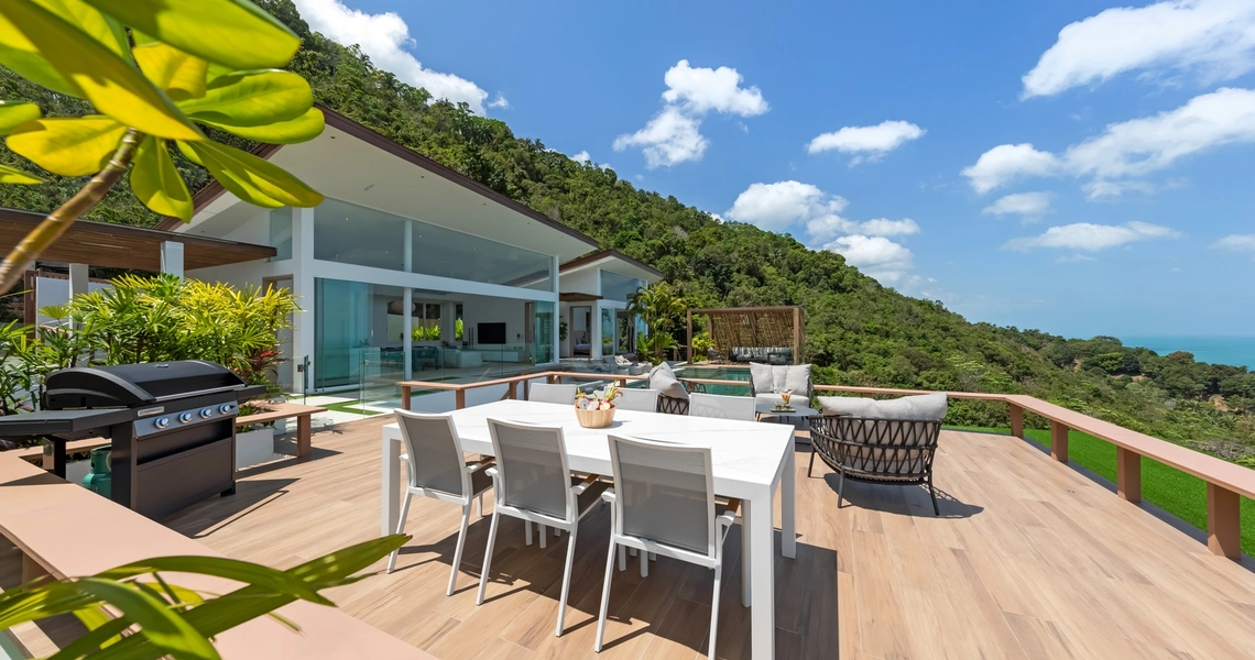 Pacific Palisade Samui luxury villa - BBQ area
