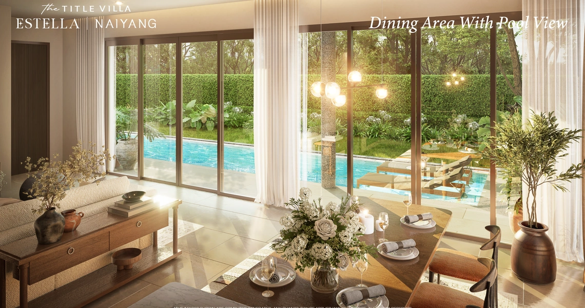 The Title Villa Estella Naiyang - Dining area