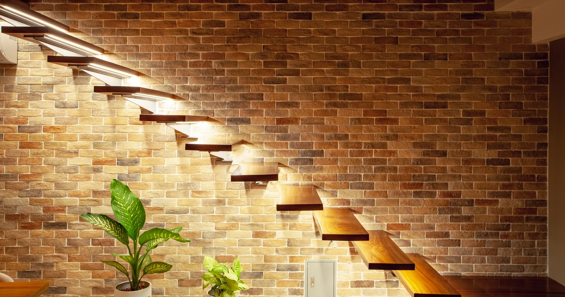Riverhouse Phuket 2 bedroom villa stairs lighting