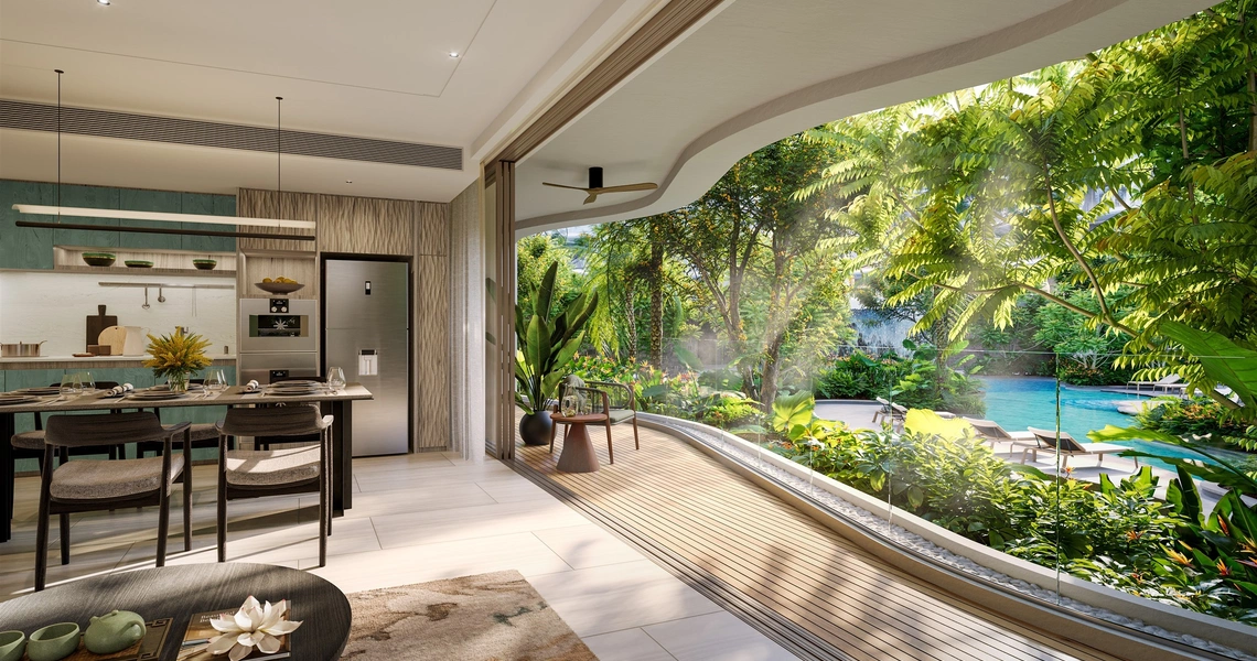 Garrya Residences Phuket beachfront resort - living and dining