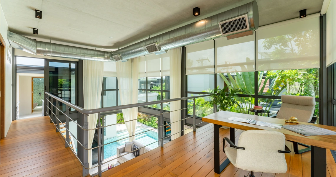 Riverhouse Phuket villas greenery - Office desk