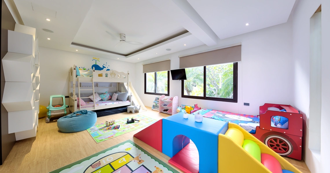Luxury villas on Samui Villa Turquoise children's room