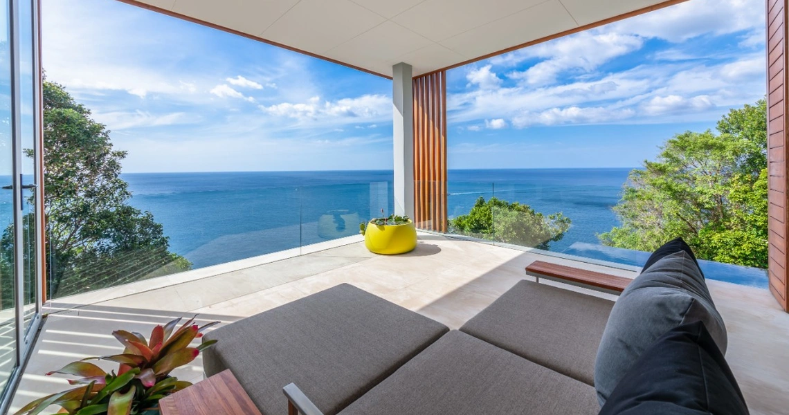 Villa Mayavee  Kamala Headland - Living area sea view