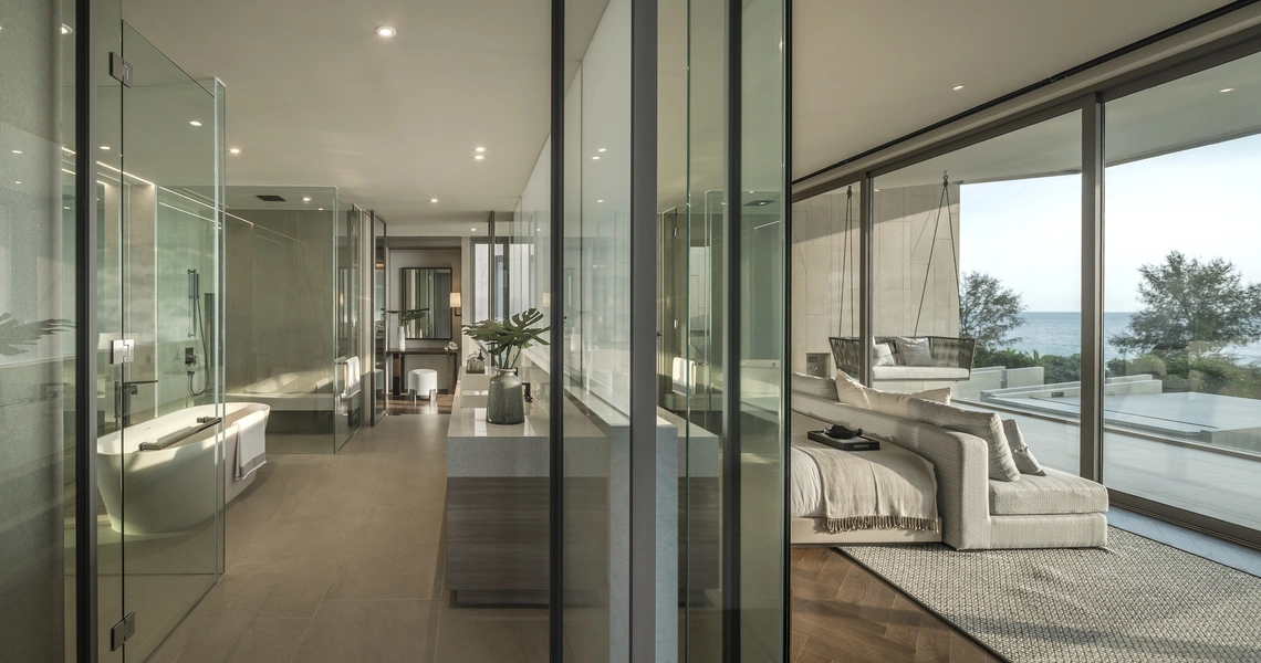 Veyla Natai beachfront villas sea villa master bathroom