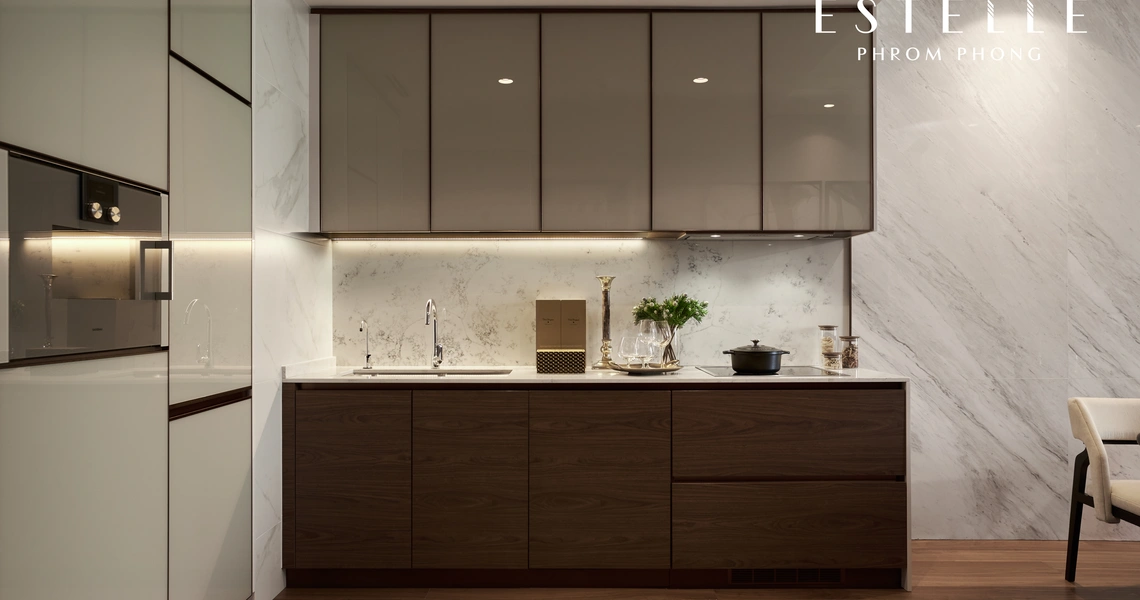 The Estelle Phrom Phong Luxury Bangkok Condo - Kitchen