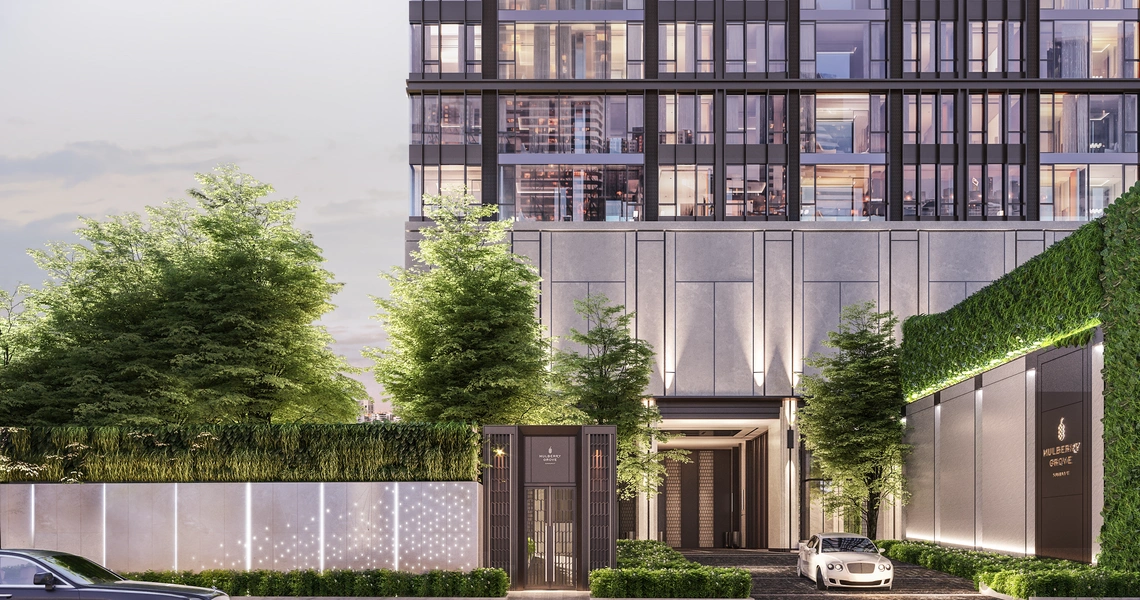 Mulberry Grove Sukhumvit Luxury Condo Main Entrance