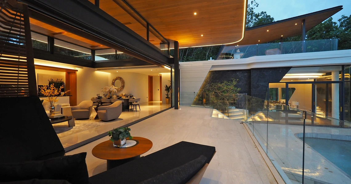 Botanica Ocean Valley - Night time outdoor area