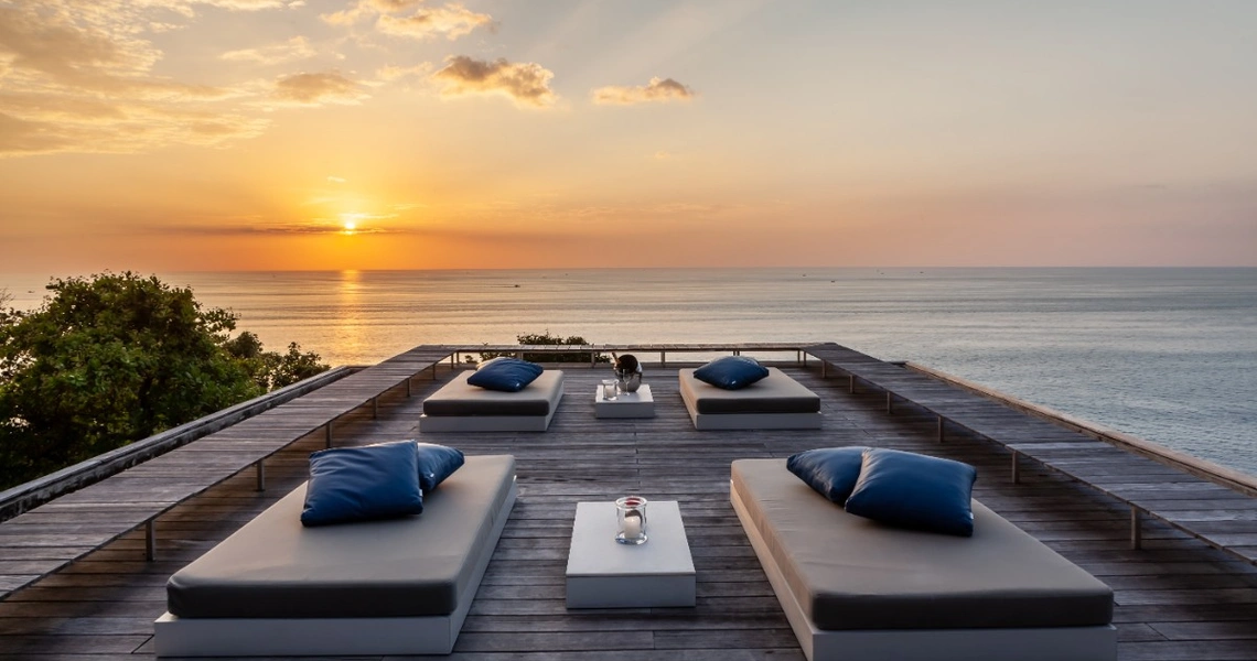 Villa Mayavee  Kamala Headland - Roof top sunset