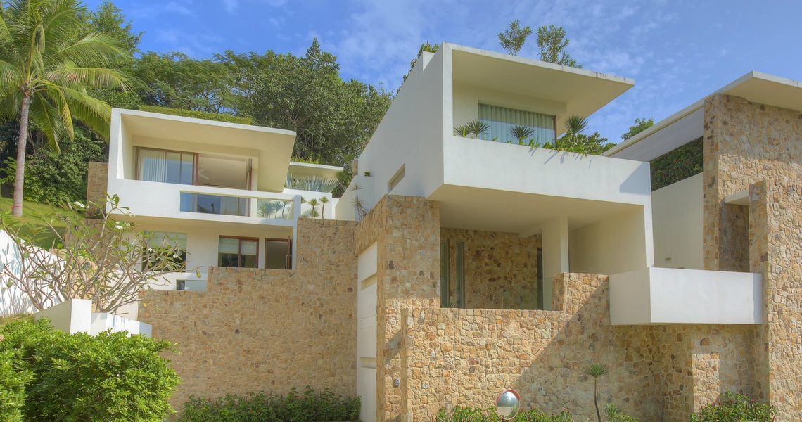 Luxury villas on Samui Luxury 3 Bedroom Pool Villa in Samujana exterior