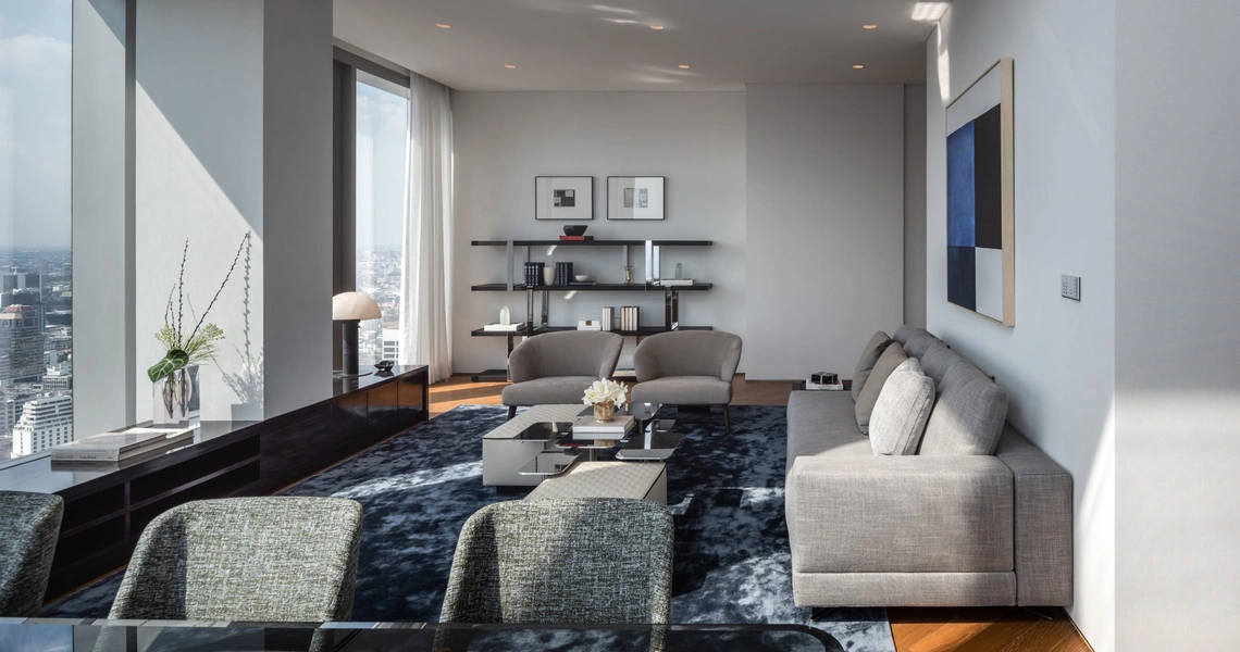 The Ritz-Carlton Residences Bangkok - spacious living room