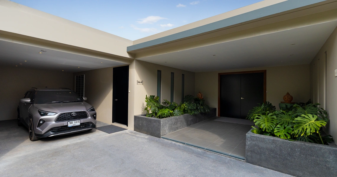 Villa Mimosa Layan Beach-Parking area