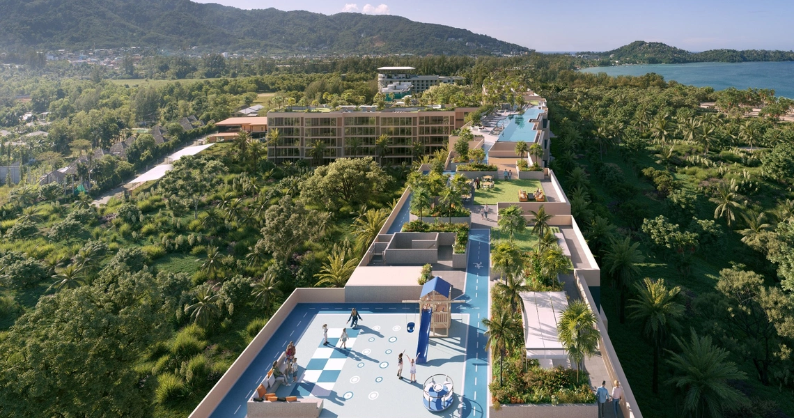Condominium on Phuket Laguna Beachside rooftop