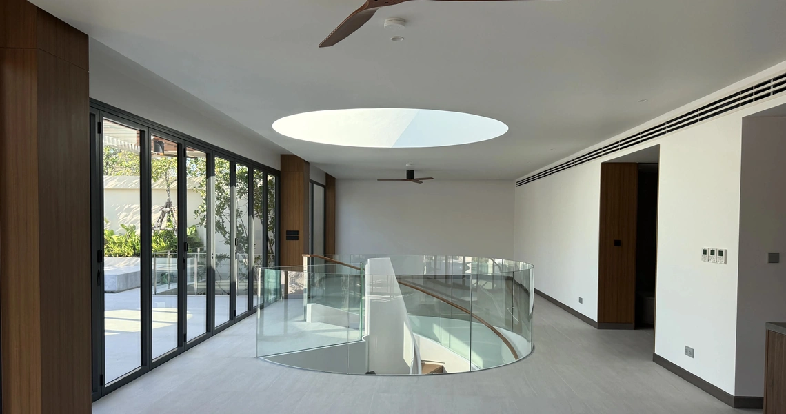 Banyan Tree Beachside Aegir interior with upper floor