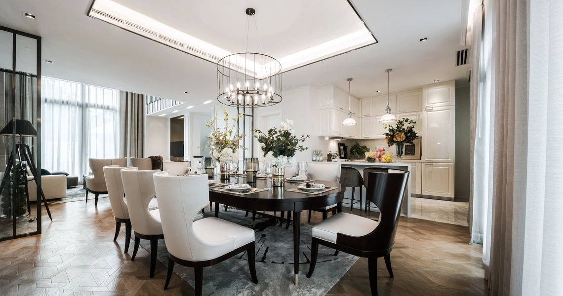 Malton Ari Bangkok Luxury Houses French Colonial Dining Room