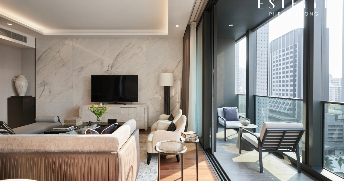 The Estelle Phrom Phong Luxury Bangkok Condo - Balcony