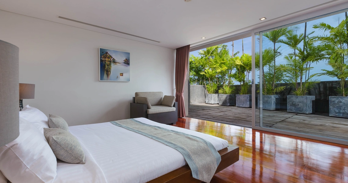 Stunning sea view villa in an exclusive Surin Beach - Bedroom