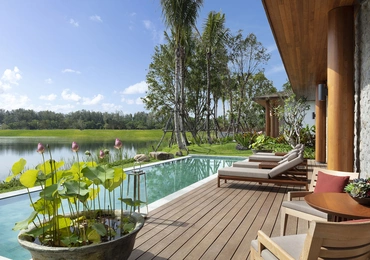 Aquella Lakeside Phang Nga golf villa patio