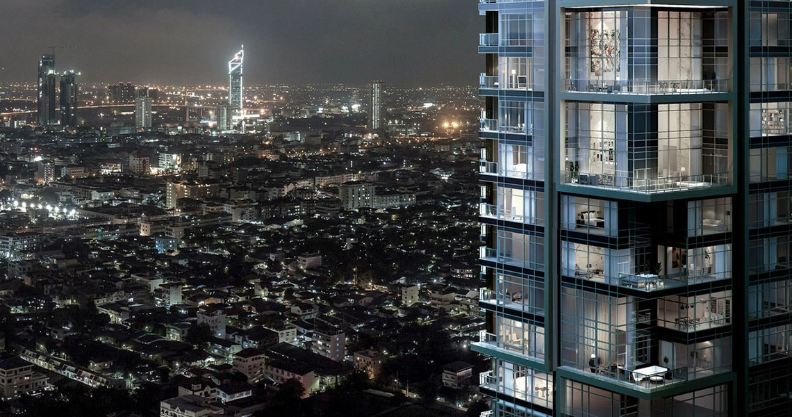 Four Seasons Private Residences Bangkok - high floor closeup