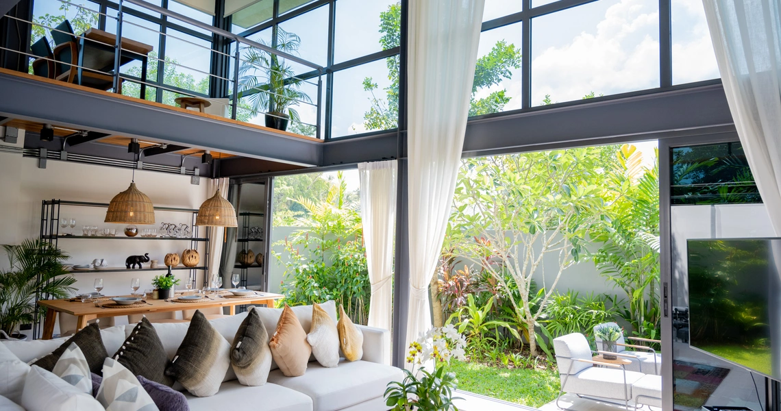 Riverhouse Phuket 3 bedroom villa living room