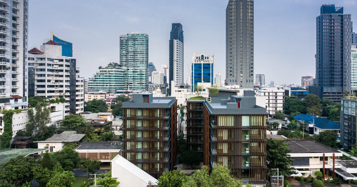 Chalermnit Art De Maison Condo in Bangkok aerial