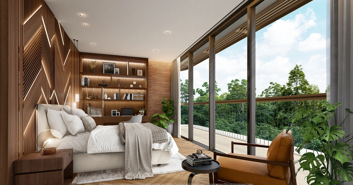 The Forestia Signature Series - 3 Bedroom master bed