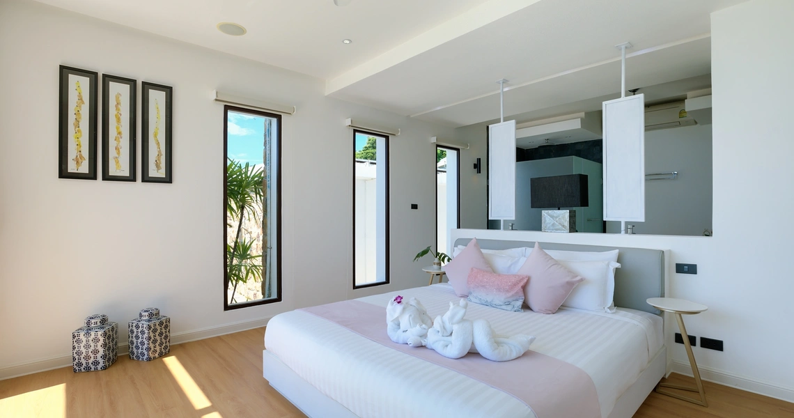 Luxury villas on Samui Villa Turquoise bedroom