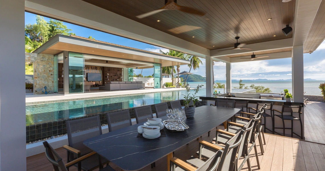 Ultra-Luxury 7 Bedroom Beachfront Villa Samui - Out door living area