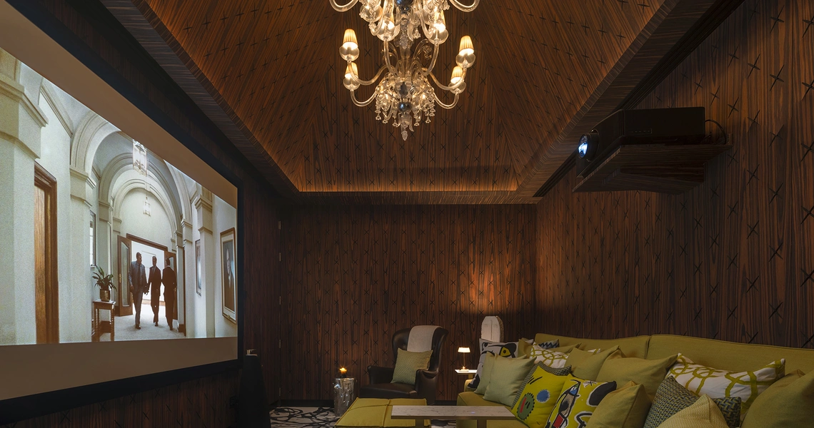 Khun by Yoo luxury condo in Bangkok screening room