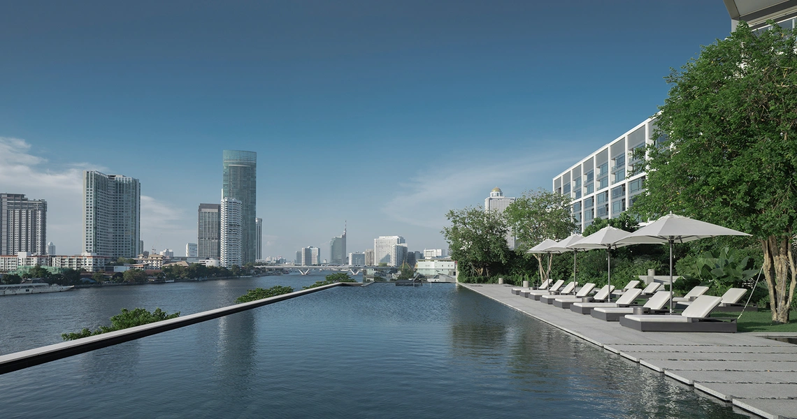 Four Seasons Private Residences Bangkok - Deck and Pool