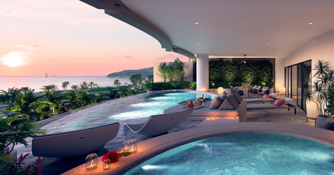 Seaview - Residences - Sunset pool