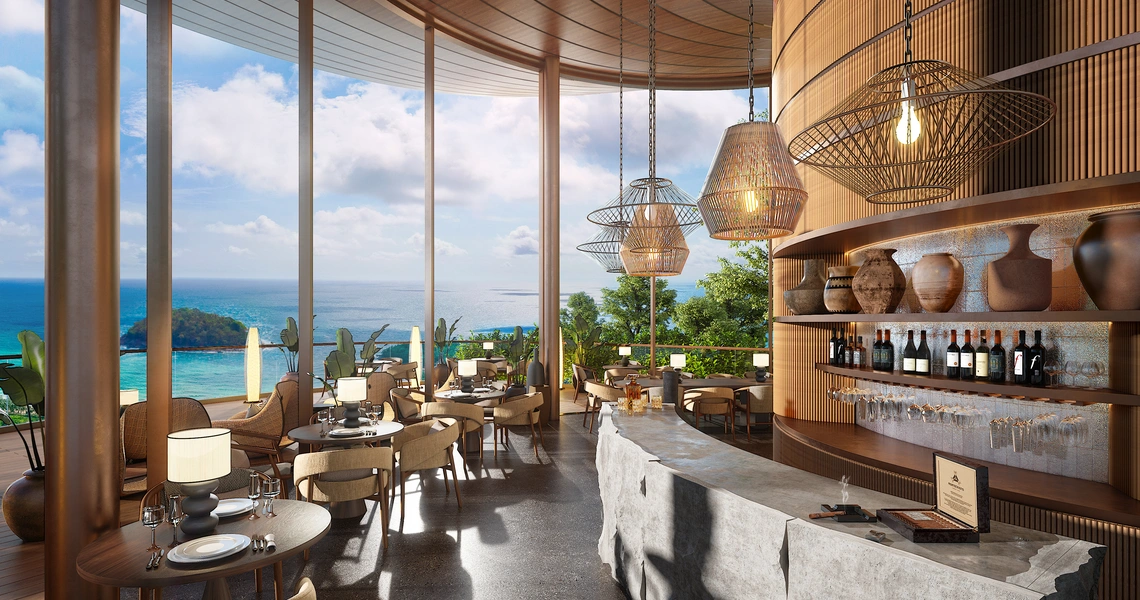 Aurora Kata Top Sea View Villa restaurant interior