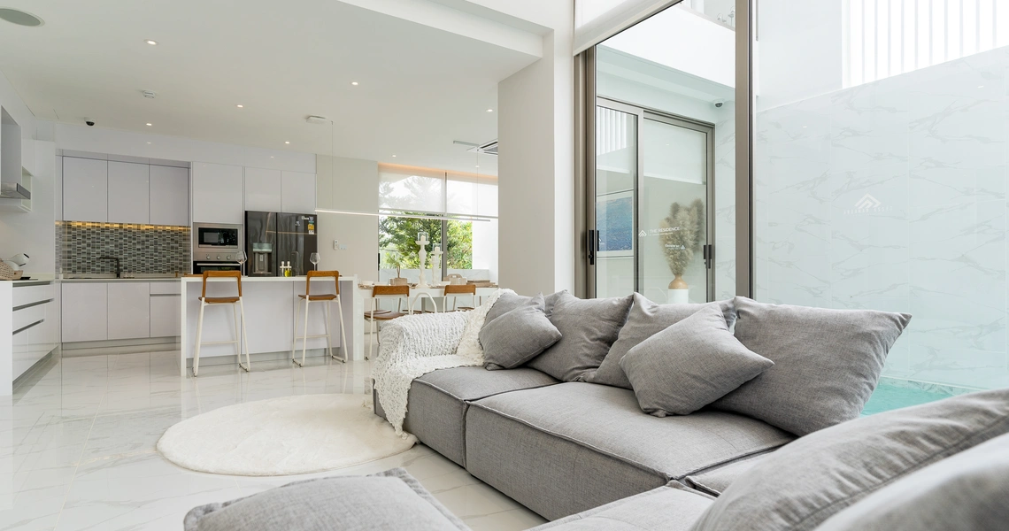 Luxury villas on Phuket The Residence Living area