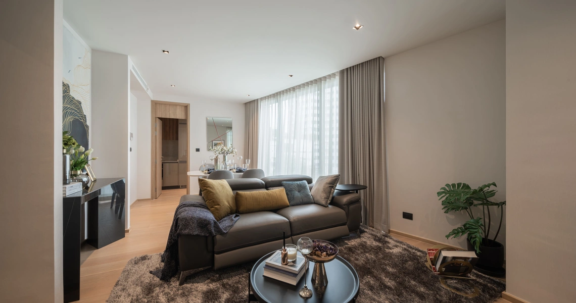 Chalermnit Art De Maison Condo in Bangkok living room