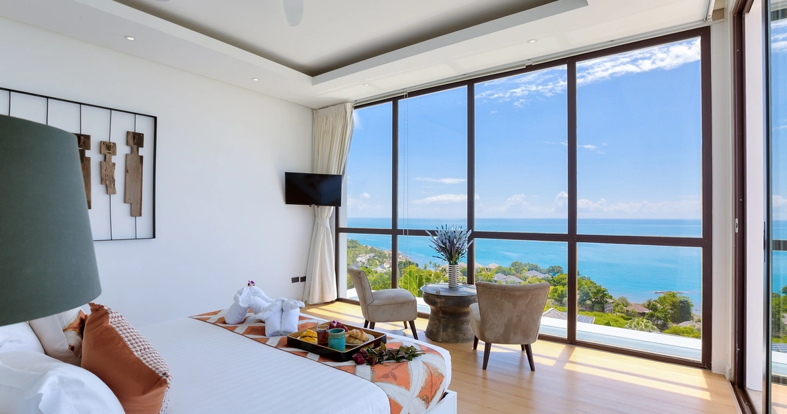 Luxury villas on Samui Villa Turquoise bedroom