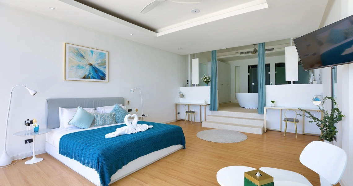 Luxury villas on Samui Villa Turquoise bedroom