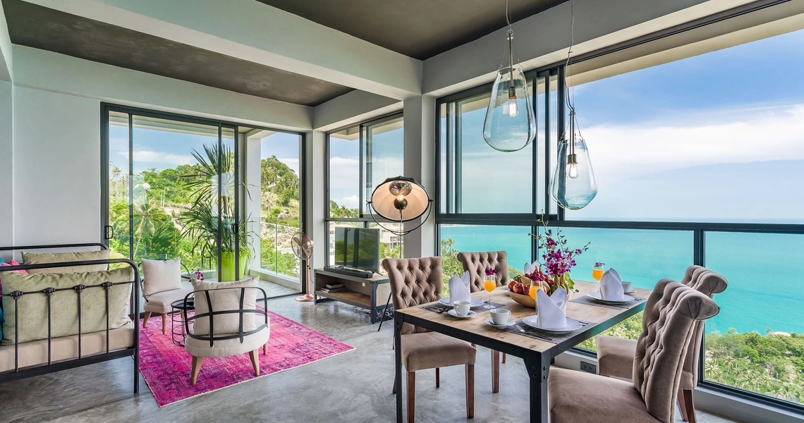 Luxury villas on Samui Sky Dream Villa overview sky loft