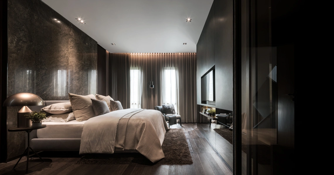 Malton Ari Bangkok Luxury Houses Tropical Loft bedroom