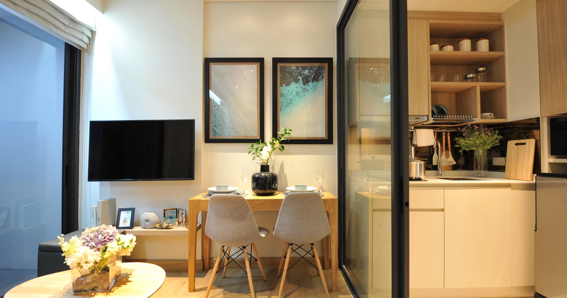 Skypark Celeste study and kitchen